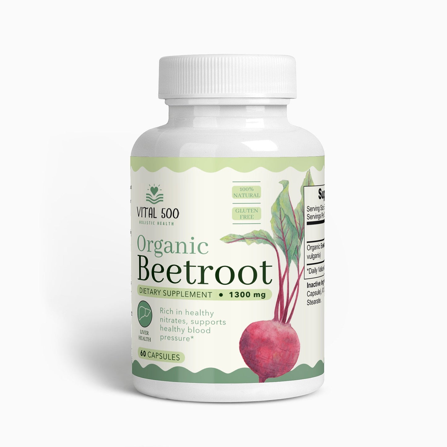 Organic Beetroot Capsules-Made In USA