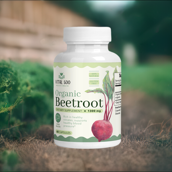 Organic Beetroot CapsulesMade In USA Vital 500